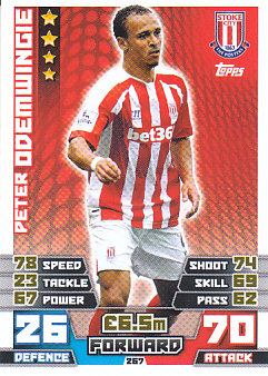 Peter Odemwingie Stoke City 2014/15 Topps Match Attax #267